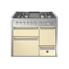 Steel fornuis Genesi 100/3 - Gas fornuis | GQ10SFF-D | Model 2024-Fornuizen-Steel Cucine-4 PITS GAS MET FRYTOP (4T)-Glanzend Creme / Crema-Jones-Jansen