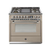 Steel Fornuis Ascot 90 - Gas Fornuis | AQ9S | Model 2024-Fornuizen-Steel Cucine-5 PITS GAS MET TABLE/GRILL TOP (4T of 4B)-Mat beige / Sabbia-NIKKEL-Jones-Jansen