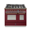 Steel Fornuis Ascot 100- Gas Fornuis | AQ10SF | Model 2024-Fornuizen-Steel Cucine-6 PITS GAS (6W)-Glanzend Bordeaux-BRONS-Jones-Jansen