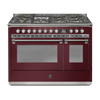 Steel Fornuis Ascot 120 - Gas Fornuis | AQ12SF | Model 2024-Fornuizen-Steel Cucine-7 PITS GAS INC. MEGA WOK (6M)-Glanzend Bordeaux-NIKKEL-Jones-Jansen