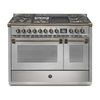 Steel Fornuis Ascot 120 - Gas Fornuis | AQ12SF | Model 2024-Fornuizen-Steel Cucine-5 PITS GAS INC. MEGA WOK + BAK/GRILLPLAAT (4BM/4TM)-INOX-BRONS-Jones-Jansen