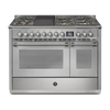 Steel Fornuis Ascot 120 - Gas Fornuis | AQ12SF | Model 2024-Fornuizen-Steel Cucine-6 PITS GAS + BAK/GRILLPLAAT (6B/6T)-INOX-NIKKEL-Jones-Jansen
