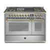 Steel Fornuis Ascot 120 - Gas Fornuis | AQ12SF | Model 2024-Fornuizen-Steel Cucine-5 PITS GAS INC. MEGA WOK + BAK/GRILLPLAAT (4BM/4TM)-INOX-MESSING-Jones-Jansen