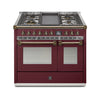 Steel Fornuis Ascot 100- Gas Fornuis | AQ10SF | Model 2024-Fornuizen-Steel Cucine-4 PITS GAS MET TABLE TOP (4T/4B)-Glanzend Bordeaux-BRONS-Jones-Jansen
