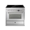Steel Fornuis Genesi 90 - Inductie fornuis | GQ9S-5FI | Model 2024-Fornuizen-Steel Cucine-5 ZONES INDUCTIE MET BOOSTER-Inox-Jones-Jansen