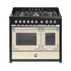 Steel fornuis Oxford 100 - Gas fornuis | X10FF-6 | Model 2024-Fornuizen-Steel Cucine-6 PITS GAS-Glanzend Creme / Crema-Jones-Jansen