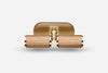 ARTISAN Window T-Bar Handle / AWTH Gold & Natural Oak Wood