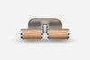 ARTISAN Window T-Bar Handle / AWTH Silver & Natural Oak Wood