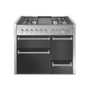 Steel fornuis Genesi 100/3 - Gas fornuis | GQ10SFF-D | Model 2024-Fornuizen-Steel Cucine-4 PITS GAS MET FRYTOP (4T)-Mat Antraciet-Jones-Jansen