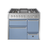 Steel fornuis Genesi 100/3 - Gas fornuis | GQ10SFF-D | Model 2024-Fornuizen-Steel Cucine-4 PITS GAS MET FRYTOP (4T)-Mat blauw / Celeste-Jones-Jansen