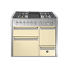 Steel fornuis Genesi 100/3 - Gas fornuis | GQ10SFF-D | Model 2024-Fornuizen-Steel Cucine-4 PITS GAS MET GRILLTOP (4B)-Glanzend Creme / Crema-Jones-Jansen