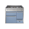 Steel fornuis Genesi 100/3 - Gas fornuis | GQ10SFF-D | Model 2024-Fornuizen-Steel Cucine-6 PITS GAS (6W)-Mat blauw / Celeste-Jones-Jansen