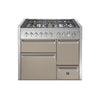 Steel fornuis Genesi 100/3 - Gas fornuis | GQ10SFF-D | Model 2024-Fornuizen-Steel Cucine-6 PITS GAS (6W)-Mat Beige / Sabbia-Jones-Jansen