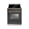 Steel Fornuis Ascot 70 - Inductie Fornuis Ascot | AQ7S-4I | Model 2024-Fornuizen-Steel Cucine-Mat Antraciet-BRONS-Jones-Jansen