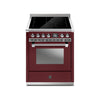 Steel Fornuis Ascot 70 - Inductie Fornuis Ascot | AQ7S-4I | Model 2024-Fornuizen-Steel Cucine-Glanzend Bordeaux-CHROME-Jones-Jansen