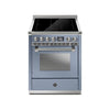 Steel Fornuis Ascot 70 - Inductie Fornuis Ascot | AQ7S-4I | Model 2024-Fornuizen-Steel Cucine-Mat blauw / Celeste-NIKKEL-Jones-Jansen