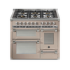 Steel Fornuis Ascot 100/3 - Gas Fornuis | AQ10SFF | Model 2024-Fornuizen-Steel Cucine-6 PITS GAS (6W)-Mat beige / Sabbia-NIKKEL-Jones-Jansen