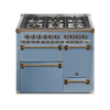 Steel Fornuis Ascot 100/3 D - Gas Fornuis | AQ10SFF-D | Model 2024-Fornuizen-Steel Cucine-6 PITS GAS (6W)-Mat blauw / Celeste-BRONS-Jones-Jansen