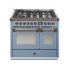 Steel Fornuis Ascot 100- Gas Fornuis | AQ10SF | Model 2024-Fornuizen-Steel Cucine-6 PITS GAS (6W)-Mat blauw / Celeste-BRONS-Jones-Jansen