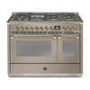 Steel Fornuis Ascot 120 - Gas Fornuis | AQ12SF | Model 2024-Fornuizen-Steel Cucine-7 PITS GAS INC. MEGA WOK (6M)-Mat beige / Sabbia-MESSING-Jones-Jansen