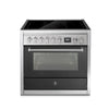 Steel Fornuis Genesi 90 - Inductie fornuis | GQ9S-5FI | Model 2024-Fornuizen-Steel Cucine-5 ZONES INDUCTIE MET BOOSTER-Mat Antraciet-Jones-Jansen