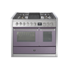 Steel fornuis Genesi 100 - Gas fornuis | GQ10SF | Model 2024-Fornuizen-Steel Cucine-4 PITS GAS MET GRILLTOP (4B)-Mat paars / Ametista-Jones-Jansen
